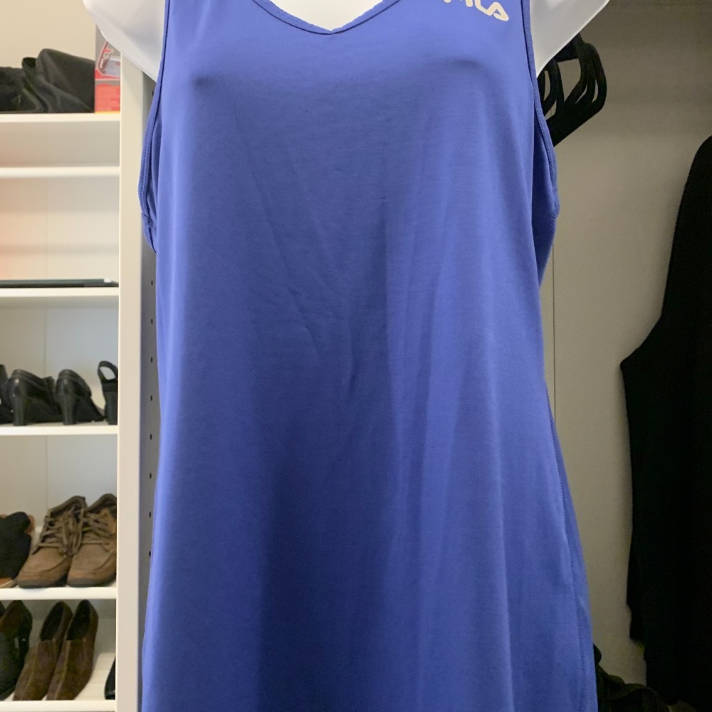 FILA SPORT Racerback Workout Tank Purple Large